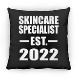 Skincare Specialist Established EST. 2022 - Throw Pillow Black