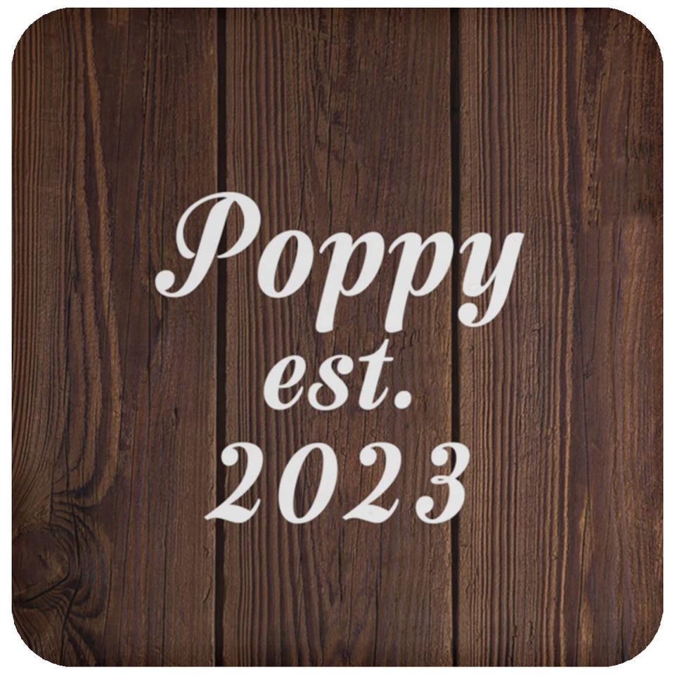 Poppy Established EST. 2023 - Drink Coaster D
