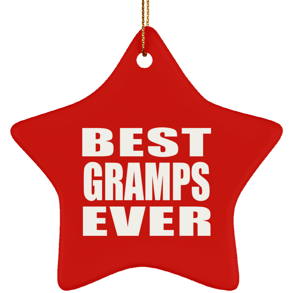 Best Gramps Ever - Star Ornament