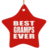 Best Gramps Ever - Star Ornament
