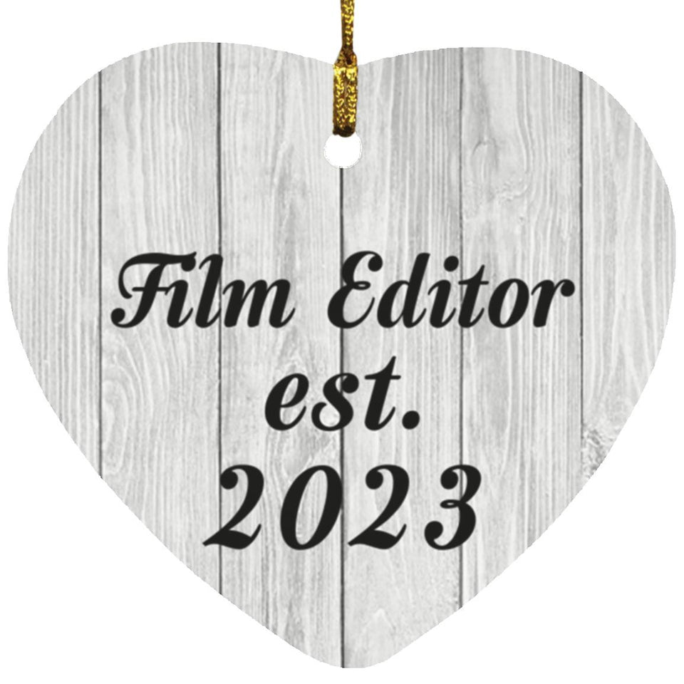 Film Editor Established Est. 2023 - Heart Ornament F