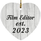 Film Editor Established Est. 2023 - Heart Ornament F