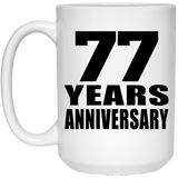 77th Anniversary 77 Years - 15 Oz Coffee Mug