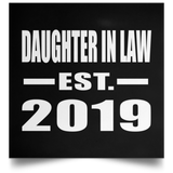 Daughter In Law Established EST. 2019 - Poster Square
