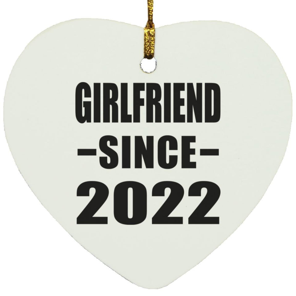 Girlfriend Since 2022 - Heart Ornament