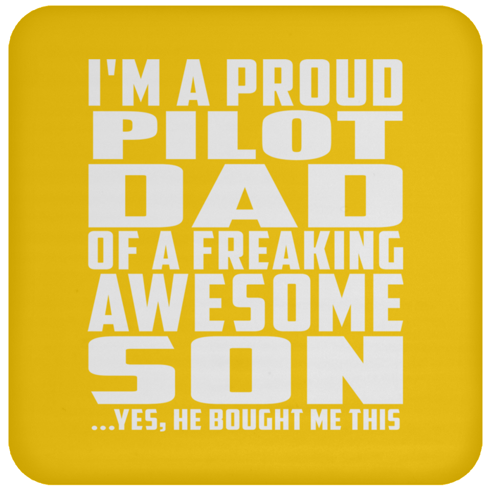 Proud Pilot Dad Of Awesome Son - Drink Coaster
