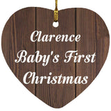 Clarence Baby's First Christmas - Heart Ornament D