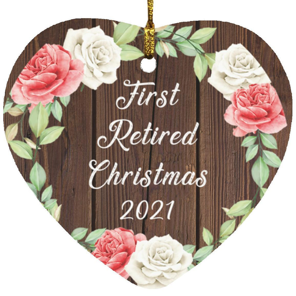 First Retired Christmas 2021 - Heart Ornament A
