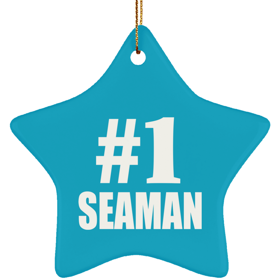 Number One #1 Seaman - Star Ornament