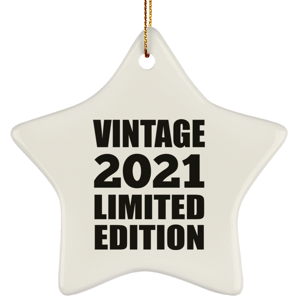 3rd Birthday Vintage 2021 Limited Edition - Star Ornament