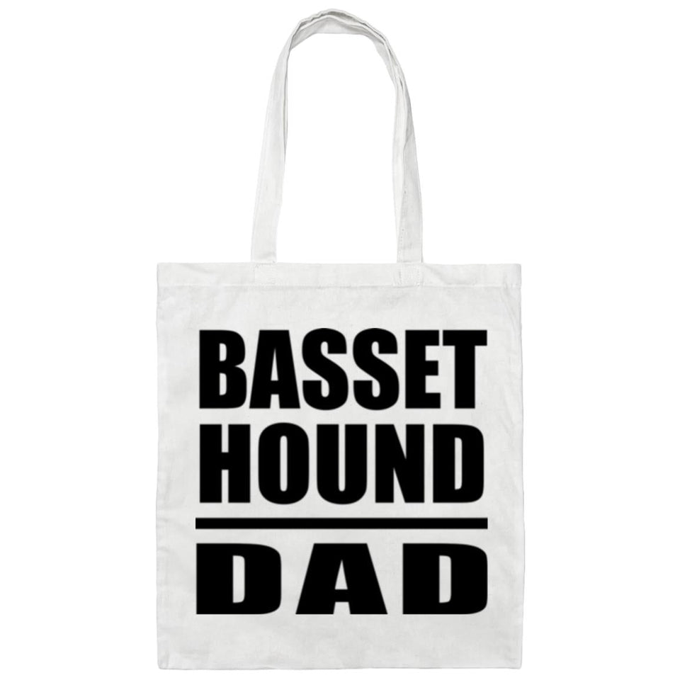 Basset Hound Dad - Tote Bag White