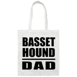 Basset Hound Dad - Tote Bag White