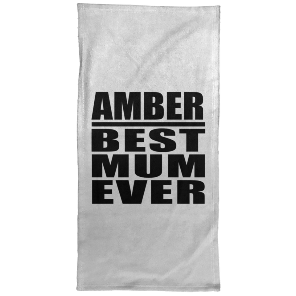 Amber Best Mum Ever - Hand Towel