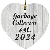 Garbage Collector Established Est. 2024 - Heart Ornament F