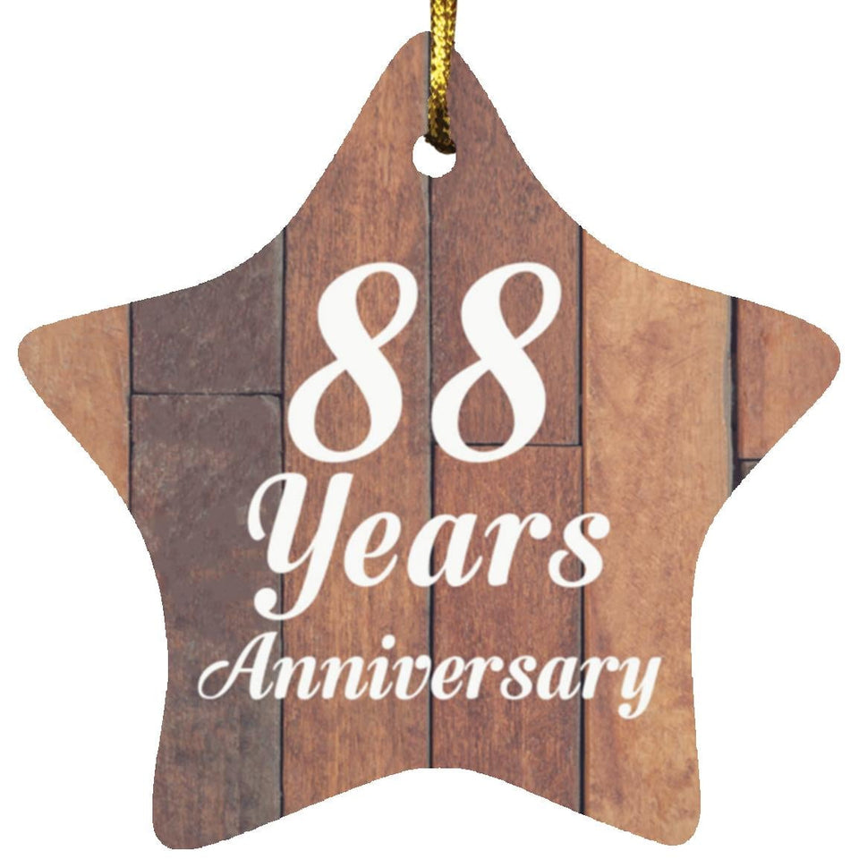 88th Anniversary 88 Years Anniversary - Star Ornament E