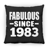 41st Birthday Fabulous Since 1983 - Throw Pillow Black