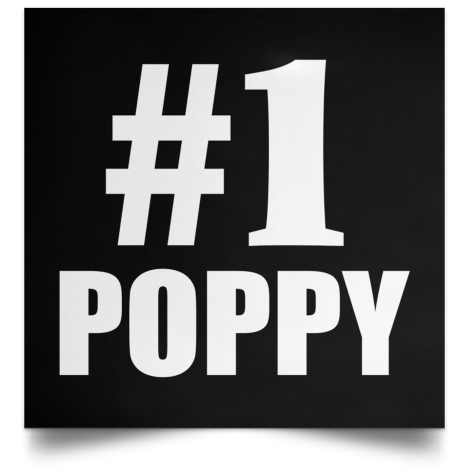 Number One #1 Poppy - Poster Square