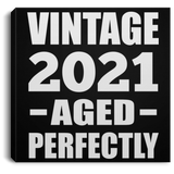 3rd Birthday Vintage 2021 Aged Perfectly - Canvas Square