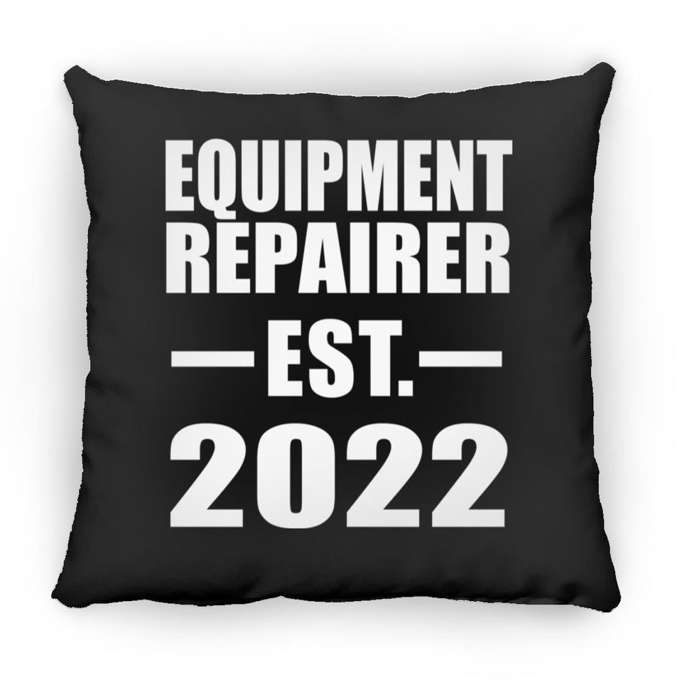 Equipment Repairer Established EST. 2022 - Throw Pillow Black