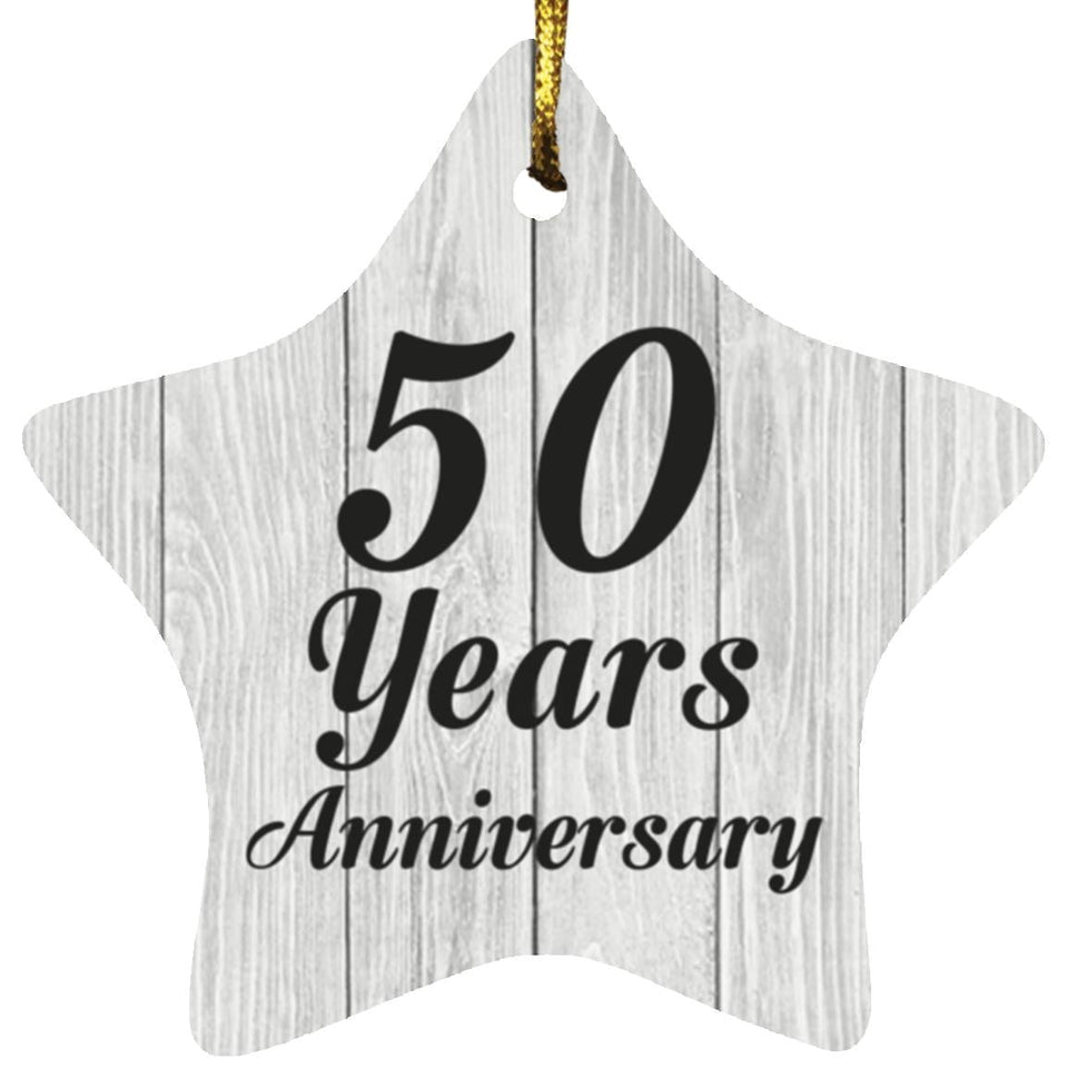50th Anniversary 50 Years Anniversary - Star Ornament F