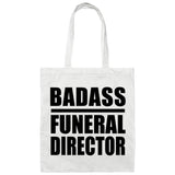 Badass Funeral Director - Tote Bag White