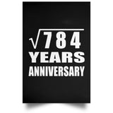 28th Anniversary Square Root of 784 Years Anniversary - Poster Portrait