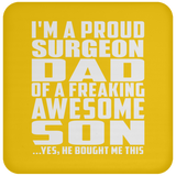 Proud Surgeon Dad Of Awesome Son - Drink Coaster