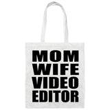 Mom Wife Video Editor - Tote Bag White