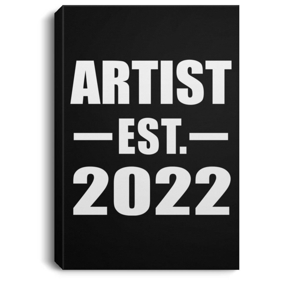Artist Established EST. 2022 - Canvas Portrait