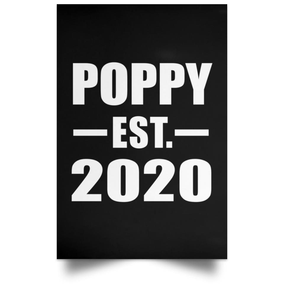Poppy Established EST. 2020 - Poster Portrait