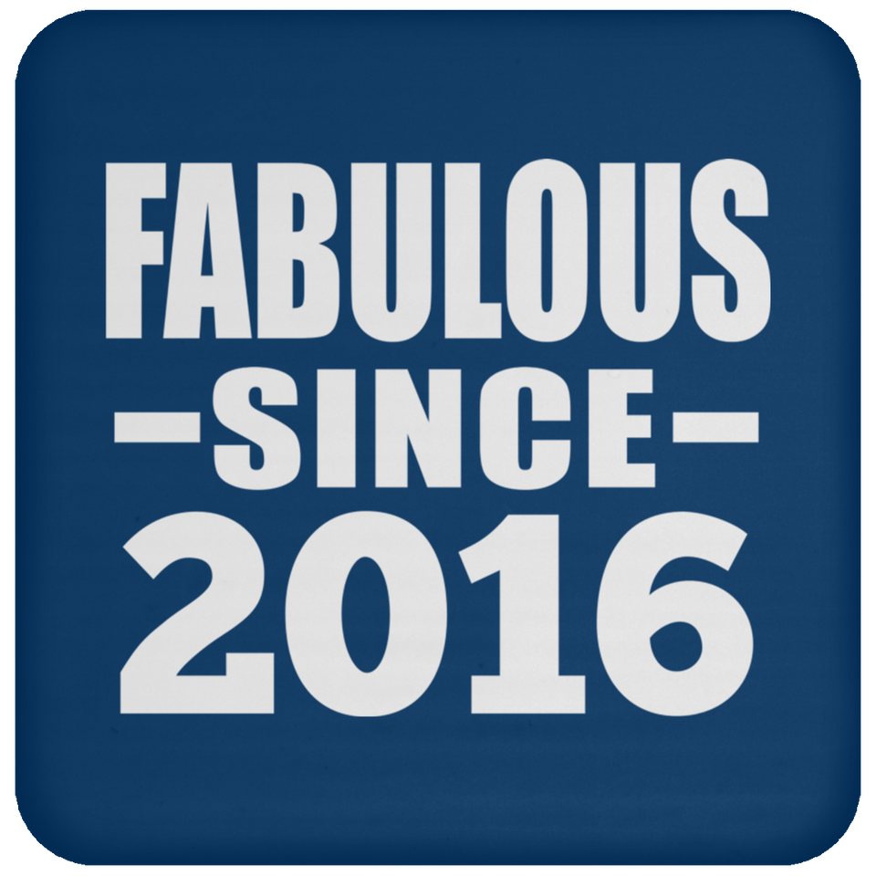 8th Birthday Fabulous Since 2016 - Drink Coaster