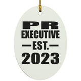 PR Executive Established EST. 2023 - Oval Ornament