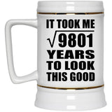 99th Birthday Took Square Root of 9801 Years To Look Good - Beer Stein