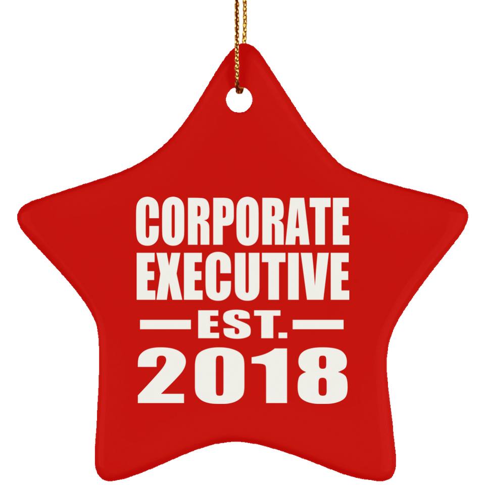 Corporate Executive Established EST. 2018 - Star Ornament