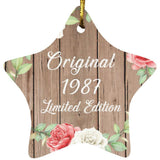 37th Birthday Original 1987 Limited Edition - Star Ornament B