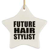 Future Hair Stylist - Star Ornament