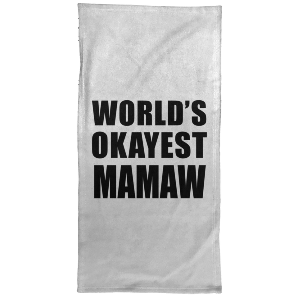 World's Okayest Mamaw - Hand Towel