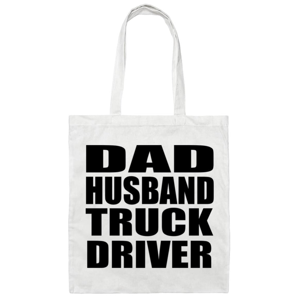 Dad Husband Truck Driver - Tote Bag White