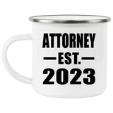 Attorney Established EST. 2023 - 12oz Camping Mug
