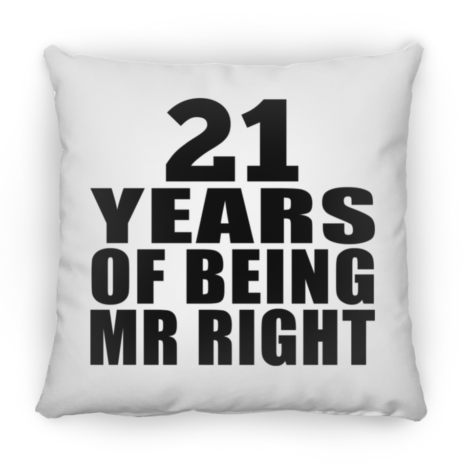 21st Anniversary 21 Years Of Being Mr Right - Throw Pillow
