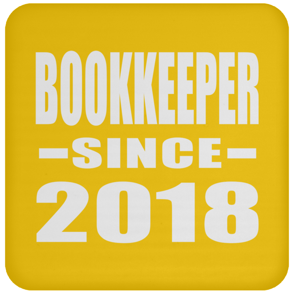Bookkeeper Since 2018 - Drink Coaster