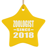 Zoologist Since 2018 - Star Ornament