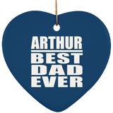Arthur Best Dad Ever - Heart Ornament