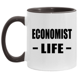 Economist Life - 11oz Accent Mug Black