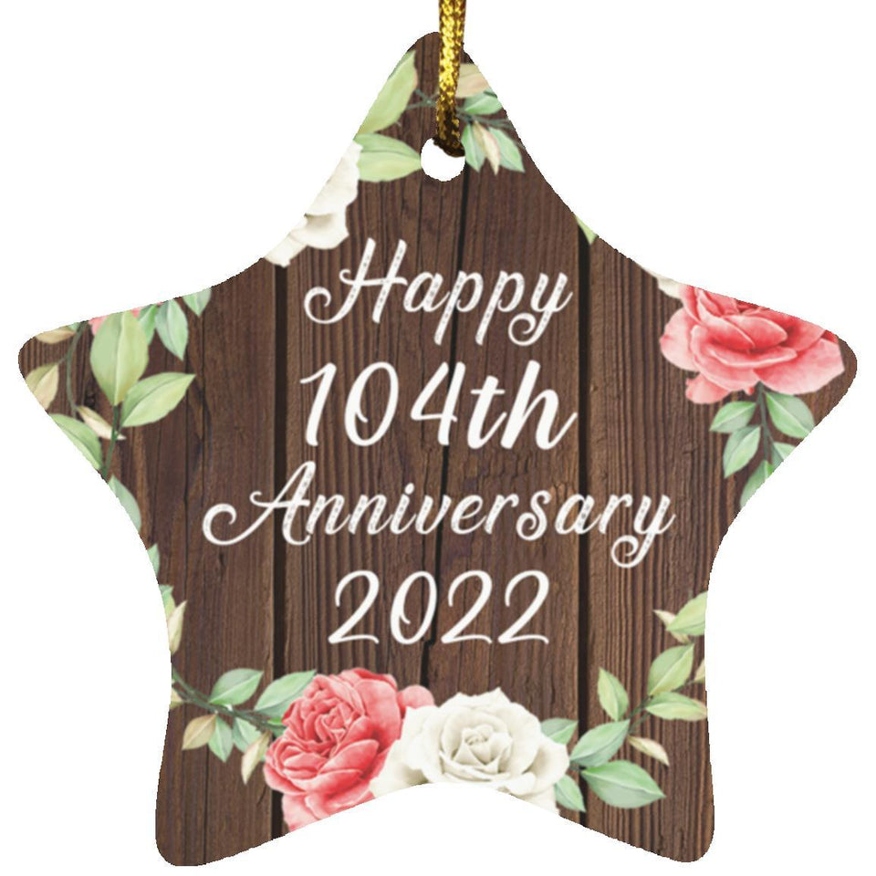 Happy 104th Anniversary 2022 - Star Ornament A