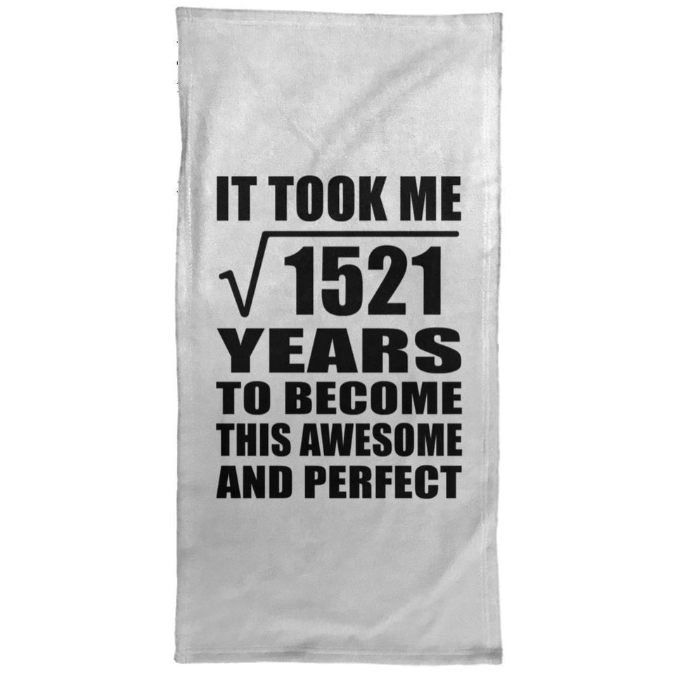 39th Birthday Took Square Root of 1521 Years To Awesome - Hand Towel