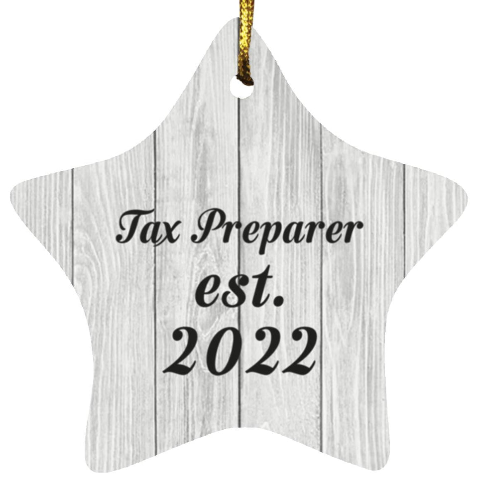 Tax Preparer Established Est. 2022 - Star Ornament F