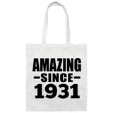 93rd Birthday Amazing Since 1931 - Tote Bag White