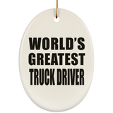 World's Greatest Truck Driver - Oval Ornament