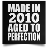 14th Birthday Made In 2010 Aged to Perfection - Poster Square